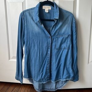 Cloth & Stone Denim Button down, Small
